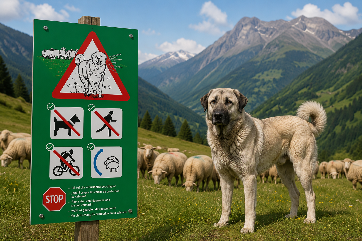 Presque tous les chiens de protection du Valais sont équipés d'un collier GPS